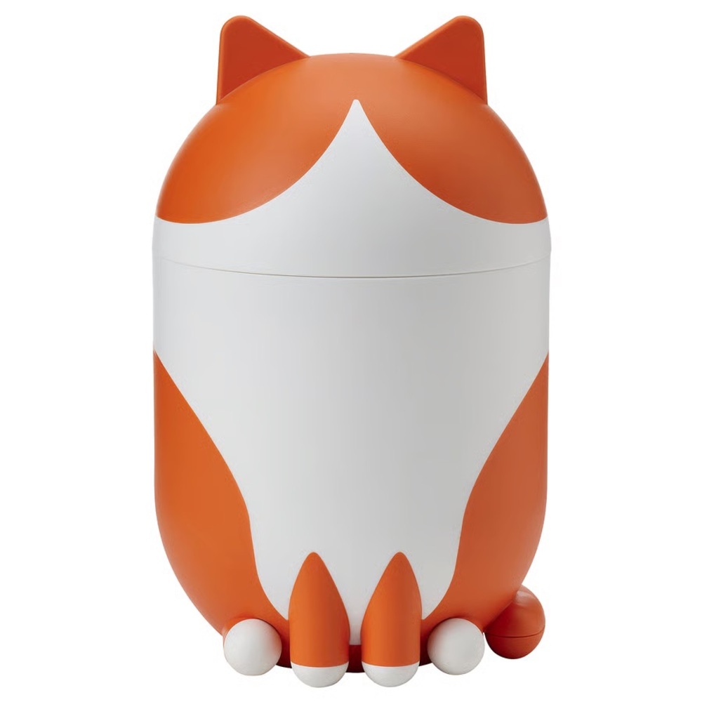 IKEA GREJSIMOJS Orange and White Cat Storage Container